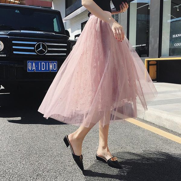 skirts pink skirt pearl women korean mesh vintage spring ladies elagant black long high waist tulle collge student
skirts pink skirt pearl women korean mesh vintage spring ladies elagant black long high waist tulle collge student