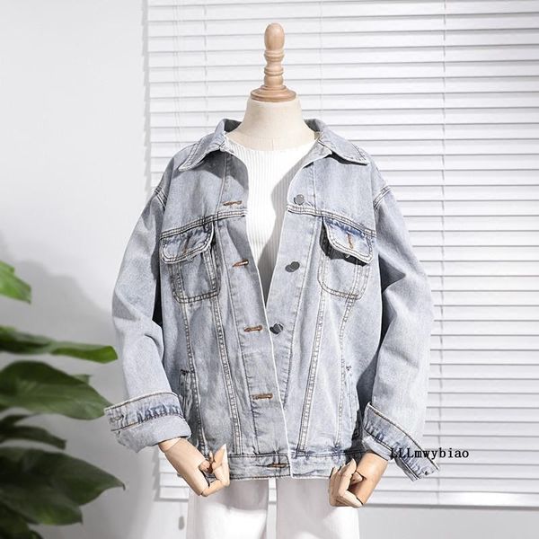women's jackets korean loose denim jacket 2021 spring autumn casual solid lapel single-breasted long sleeve fashion clothes female z462, Black;brown
women's jackets korean loose denim jacket 2021 spring autumn casual solid lapel single-breasted long sleeve fashion clothes female z462, Black;brown