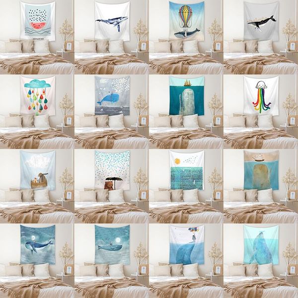tapestries ocean style tapestry wall hanging whale print decorative bedroom carpet home decor polyester living room
tapestries ocean style tapestry wall hanging whale print decorative bedroom carpet home decor polyester living room