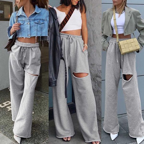streetwear pants women hole straight loose bandage sweatshirt trousers wide leg joggers pantalones mujer women's & capris, Black;white
streetwear pants women hole straight loose bandage sweatshirt trousers wide leg joggers pantalones mujer women's & capris, Black;white