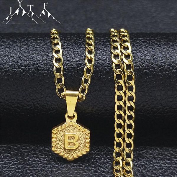 chains stainless steel layer b chain necklaces women gold color initials pendant necklace jewelry collier acier inoxydable xh138s03, Silver
chains stainless steel layer b chain necklaces women gold color initials pendant necklace jewelry collier acier inoxydable xh138s03, Silver