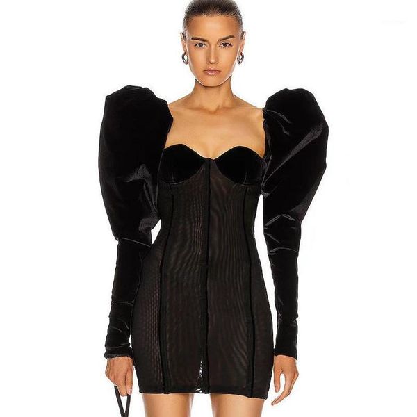 autumn full sleeve wave shape black velvet fall winter mini dress for women vestidos birthday evenin casual dresses, Black;gray
autumn full sleeve wave shape black velvet fall winter mini dress for women vestidos birthday evenin casual dresses, Black;gray