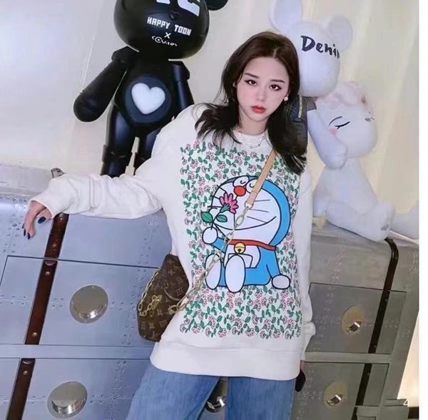 women's hoodies & sweatshirts 2021 summer and female autumn blouses with fabrics embroidered pure cotton from european american cartoon, Black
women's hoodies & sweatshirts 2021 summer and female autumn blouses with fabrics embroidered pure cotton from european american cartoon, Black