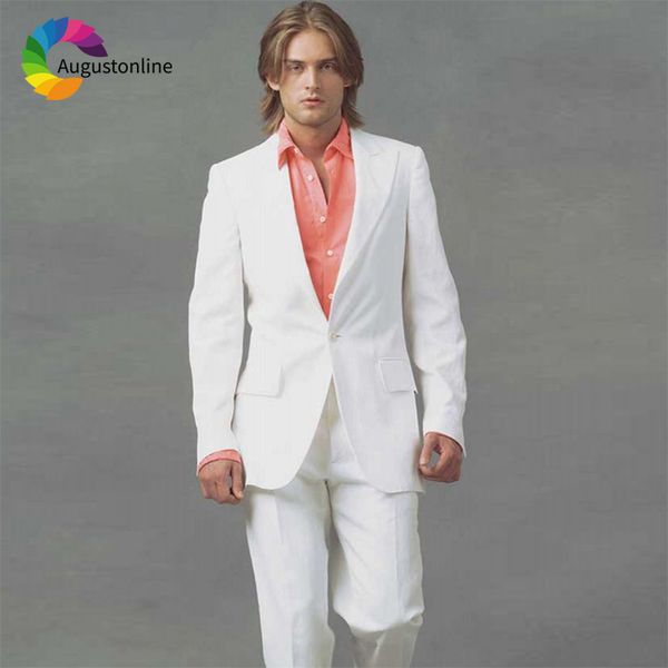 men's suits & blazers white men for wedding groom blazer tailored made slim fit casual tuxedo costumes prom man terno masculi, White;black
men's suits & blazers white men for wedding groom blazer tailored made slim fit casual tuxedo costumes prom man terno masculi, White;black