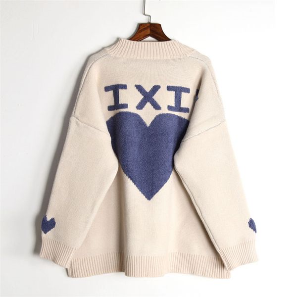 h.sa women sweater casual long sweet heart oversized poncho cardigans v neck spring knit jacket 210417, White;black
h.sa women sweater casual long sweet heart oversized poncho cardigans v neck spring knit jacket 210417, White;black