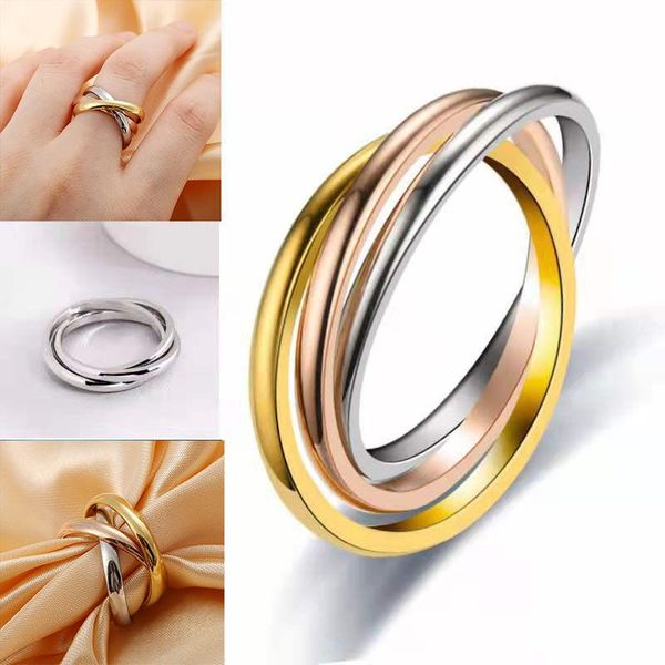 wedding rings exquisite interlocked circle eternity love promise for women stainless steel statement band party birthday gift, Slivery;golden
wedding rings exquisite interlocked circle eternity love promise for women stainless steel statement band party birthday gift, Slivery;golden