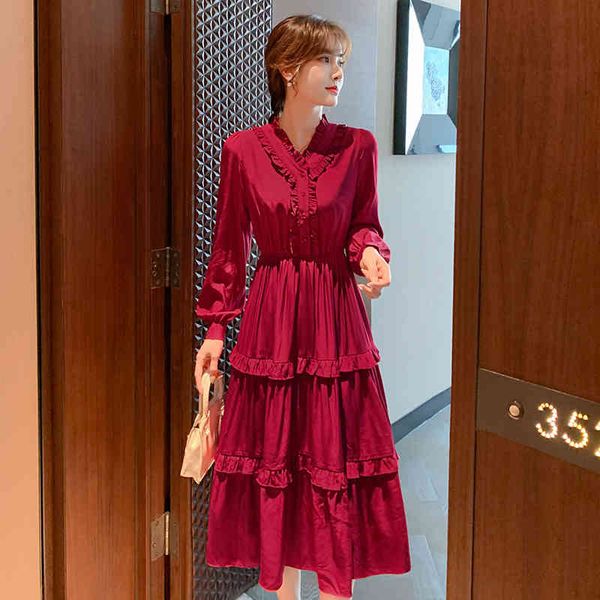 llzacoosh women spring fashion long sleeve v neck solid lace patchwork layer cake a line midi slim dress 210514, Black;gray
llzacoosh women spring fashion long sleeve v neck solid lace patchwork layer cake a line midi slim dress 210514, Black;gray