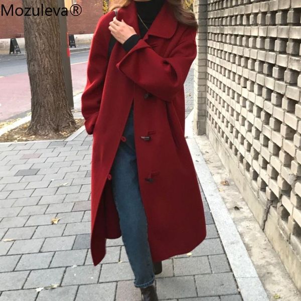 women's wool & blends mozuleva red double-sided 100% coat mid-length 2021 autumn winter over-the-knee loose woman woolen, Black
women's wool & blends mozuleva red double-sided 100% coat mid-length 2021 autumn winter over-the-knee loose woman woolen, Black