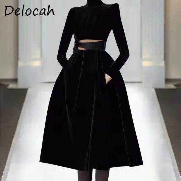 casual dresses delocah 2021 autumn women fashion runway party a-line dress long sleeve sashes elegant velvet black printed ladies, Black;gray
casual dresses delocah 2021 autumn women fashion runway party a-line dress long sleeve sashes elegant velvet black printed ladies, Black;gray