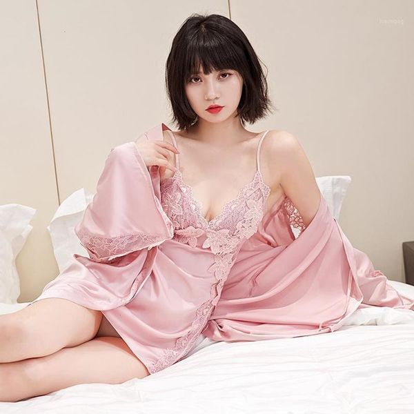 women's women summer suspender nightgown suit 2pcs sleepwear lace hollow out nighty&robe set kimono bath gown casual satin homewear1 f1, Black;red
women's women summer suspender nightgown suit 2pcs sleepwear lace hollow out nighty&robe set kimono bath gown casual satin homewear1 f1, Black;red