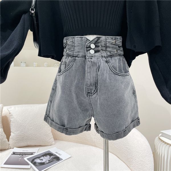jeans female spring 2021 niche fashion design super high waist denim straight shorts line thin stretch warm pants, Blue
jeans female spring 2021 niche fashion design super high waist denim straight shorts line thin stretch warm pants, Blue