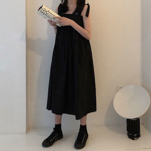 casual dresses 3 colors summer long dress holiday style solid color women lace up spaghetti strap vintage white/black (x261) wou0, Black;gray
casual dresses 3 colors summer long dress holiday style solid color women lace up spaghetti strap vintage white/black (x261) wou0, Black;gray