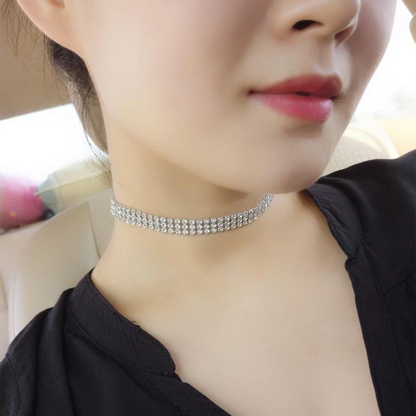 pendant necklaces crystal rhinestone choker necklace women wedding accessories silver color chain punk gothic chokers jewelry collier femme
pendant necklaces crystal rhinestone choker necklace women wedding accessories silver color chain punk gothic chokers jewelry collier femme