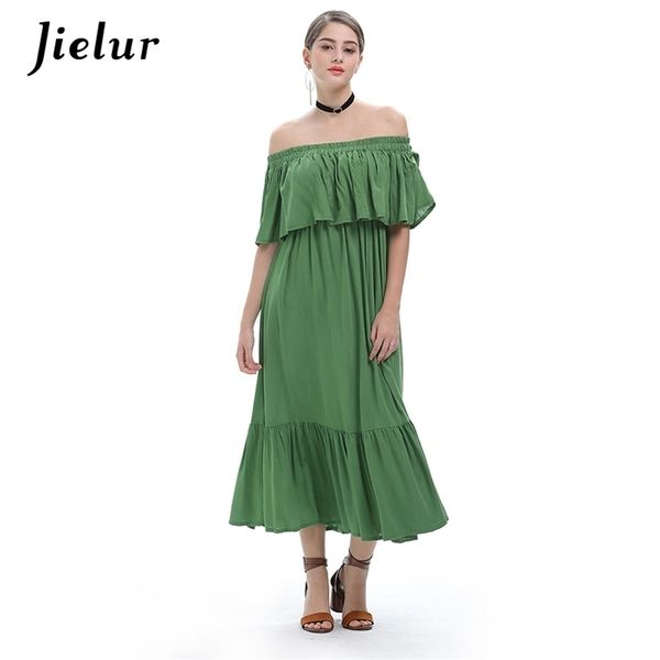 europe summer slash neck women's dresses patchwork ruffles solid color dress loose elegant lady vestidos -3xl 210426, Black;gray
europe summer slash neck women's dresses patchwork ruffles solid color dress loose elegant lady vestidos -3xl 210426, Black;gray