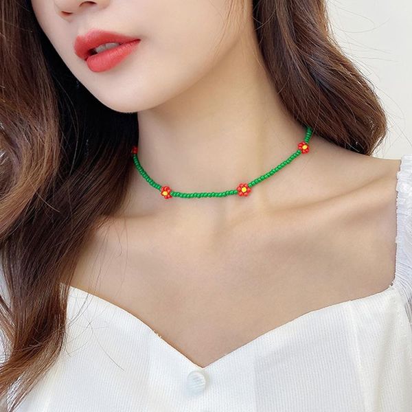 chokers chain necklace for women bohemian blue white seed bead flower choker statement short collar clavicle jewelry gift, Golden;silver
chokers chain necklace for women bohemian blue white seed bead flower choker statement short collar clavicle jewelry gift, Golden;silver