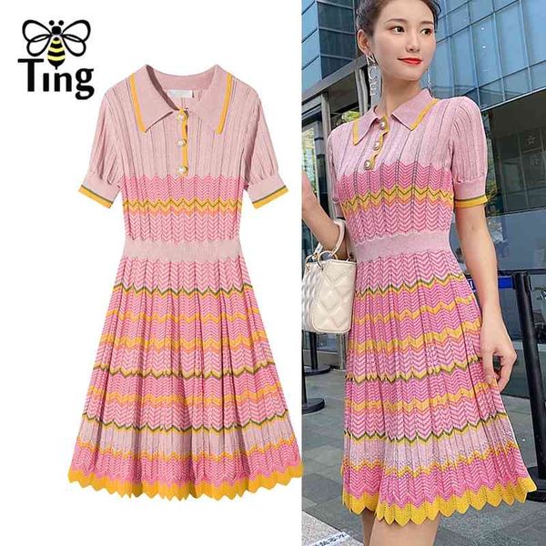 fashion street chic striped pink summer knitted mini dresses peter pan collar a line casual stretchy dress e-girl vestit 210513, Black;gray
fashion street chic striped pink summer knitted mini dresses peter pan collar a line casual stretchy dress e-girl vestit 210513, Black;gray