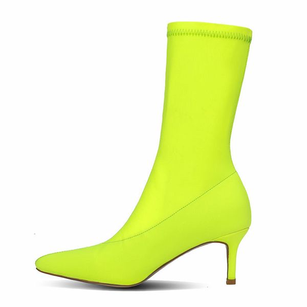 sandals women sock boots green stretch fabric slip on ladies shoes pointed toe high heels ankle pumps stiletto k45a, Black
sandals women sock boots green stretch fabric slip on ladies shoes pointed toe high heels ankle pumps stiletto k45a, Black