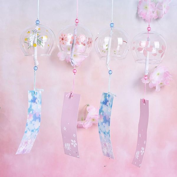 decorative objects & figurines japanese style glass wind chimes hanging craft bell home decor sakura cherry blossom pattern
decorative objects & figurines japanese style glass wind chimes hanging craft bell home decor sakura cherry blossom pattern