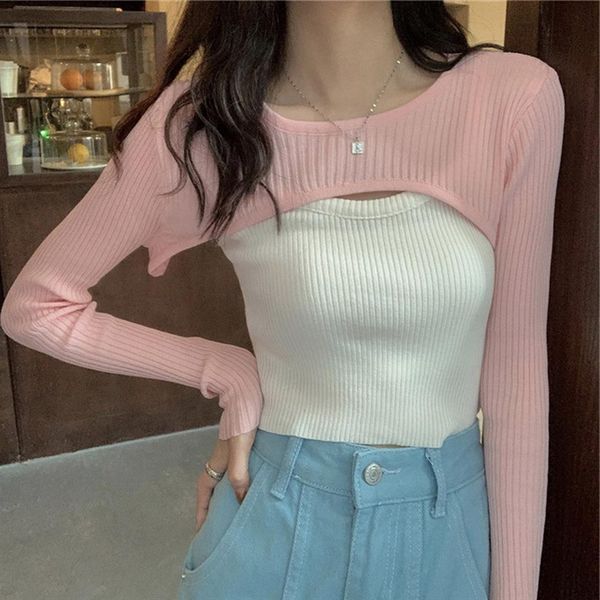 y2k e girl autumn women sweater solid o neck cropped pullover crop super sweaters shirts for female, White;black
y2k e girl autumn women sweater solid o neck cropped pullover crop super sweaters shirts for female, White;black