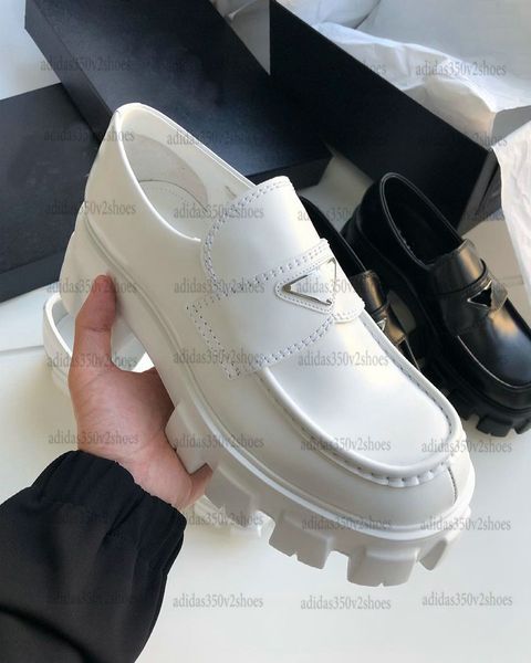 monolith lug-sole platform loafers women designer shoes triangle logo patch chunky slip-on black white patent brushed leather thick rubber s
monolith lug-sole platform loafers women designer shoes triangle logo patch chunky slip-on black white patent brushed leather thick rubber s