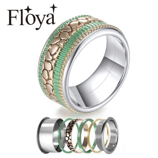 cluster rings floya leopard wedding band combination women turuing stainless steel collection ring bague acier ng, Golden;silver
cluster rings floya leopard wedding band combination women turuing stainless steel collection ring bague acier ng, Golden;silver