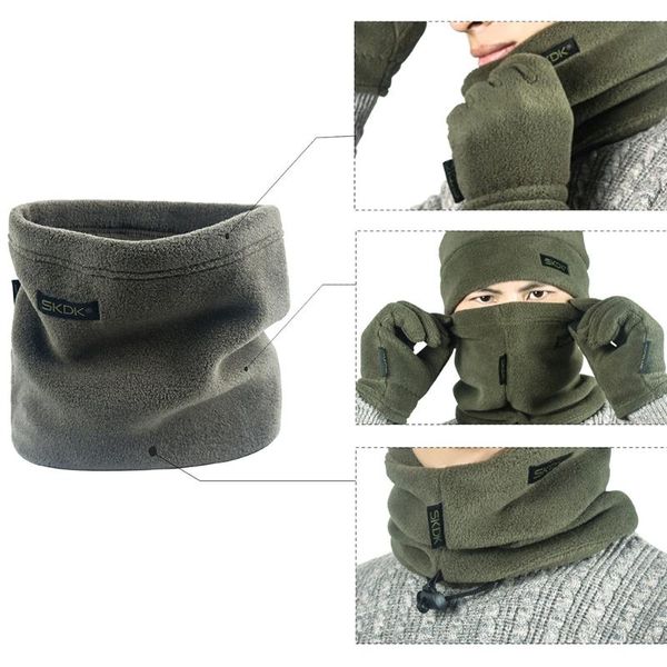 portable warm fleece hat autumn winter scarf men women outdoor beanies gloves family camping accessories cycling caps & masks, Black
portable warm fleece hat autumn winter scarf men women outdoor beanies gloves family camping accessories cycling caps & masks, Black