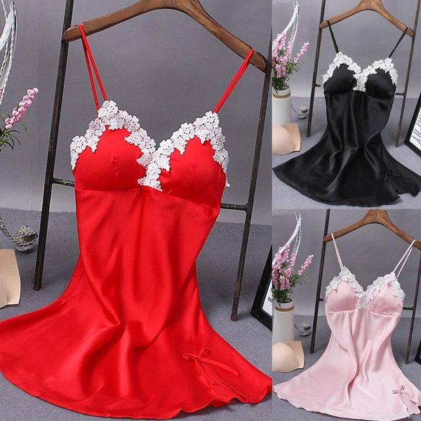 casual dresses women dress nightgown sleepwear slip nightie lace silk robe summer female 2021 night red black blue purple, Black;gray
casual dresses women dress nightgown sleepwear slip nightie lace silk robe summer female 2021 night red black blue purple, Black;gray