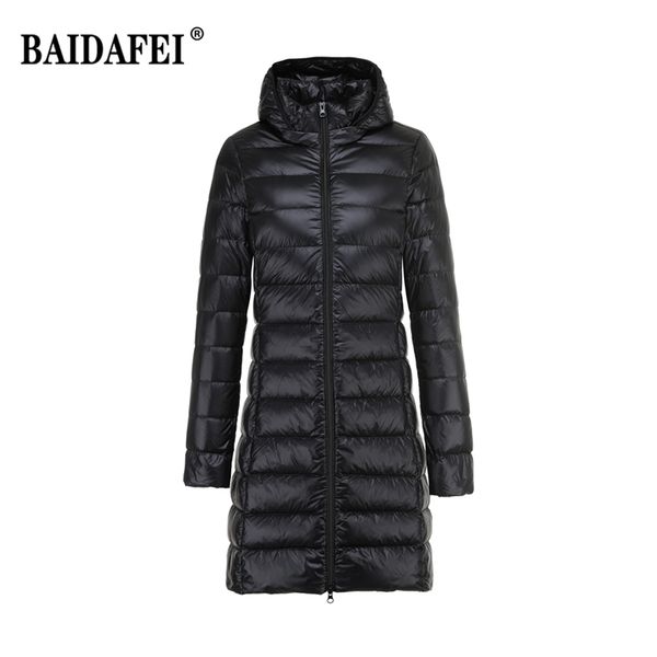 women's lightweight water-resistant packable puffer coat hood removable women female portable fluffy long jackets 211013, Black
women's lightweight water-resistant packable puffer coat hood removable women female portable fluffy long jackets 211013, Black
