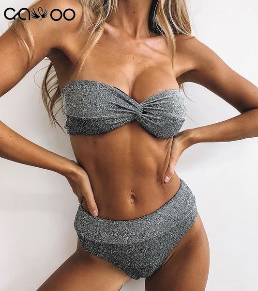 bandeau shiny glitter bikini set women swimwear swimsuit with pad bow bikinis high waist bather bathing suit swim wear, White;black
bandeau shiny glitter bikini set women swimwear swimsuit with pad bow bikinis high waist bather bathing suit swim wear, White;black