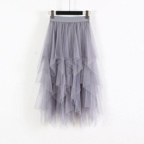 irregular hem mesh tutu fashion women skirts elastic high waist long tulle spring party for ladies, Black
irregular hem mesh tutu fashion women skirts elastic high waist long tulle spring party for ladies, Black