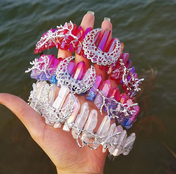 hair clips & barrettes costume wedding natural crystal crown bridal headband moon tree branch headgear party ladies accessory, Golden;silver
hair clips & barrettes costume wedding natural crystal crown bridal headband moon tree branch headgear party ladies accessory, Golden;silver
