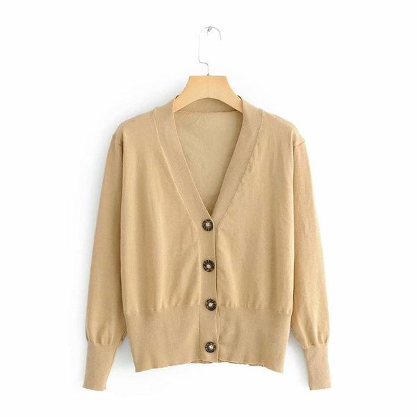 women's sweaters the european and american fashion week 9-38-9970 button knit cardigan, White;black
women's sweaters the european and american fashion week 9-38-9970 button knit cardigan, White;black