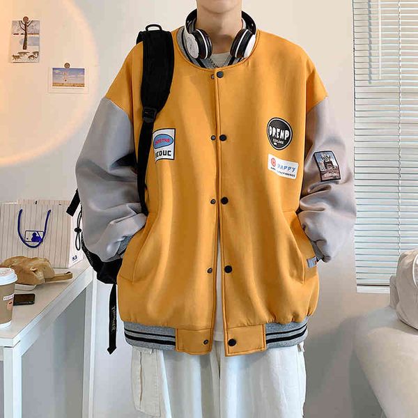 american fashion baseball suit men's 2021 spring and new ins loose boys' casual autumn et trend coat, Black;brown
american fashion baseball suit men's 2021 spring and new ins loose boys' casual autumn et trend coat, Black;brown