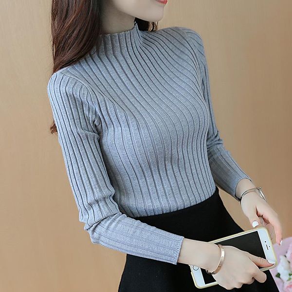 women's sweaters ohclothing sweater female 2021 korean short semi turtleneck shirt long sleeved pullover slim thickening, White;black
women's sweaters ohclothing sweater female 2021 korean short semi turtleneck shirt long sleeved pullover slim thickening, White;black
