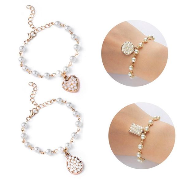 charm bracelets fashion minimalist luxury romantic sweet pearl trend party jewelry for women bangles beauty date gifts, Golden;silver
charm bracelets fashion minimalist luxury romantic sweet pearl trend party jewelry for women bangles beauty date gifts, Golden;silver