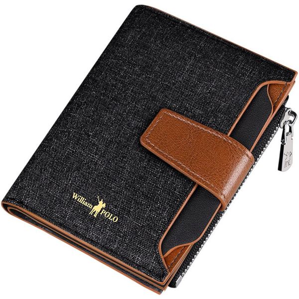 wallets williampolo men's soft canvas wallet zipper leather buckle po compartment multifunctional 191442p, Red;black
wallets williampolo men's soft canvas wallet zipper leather buckle po compartment multifunctional 191442p, Red;black