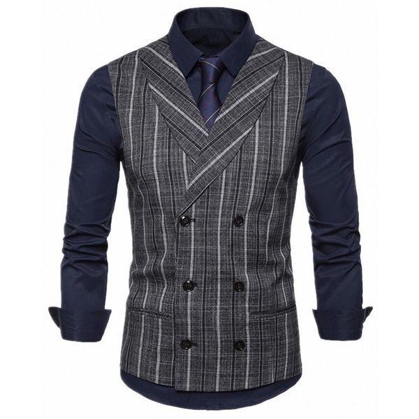 men's vests mens formal business striped tuxedo slim wedding groomsmen waistcoat costume magician performance vest, Black;white
men's vests mens formal business striped tuxedo slim wedding groomsmen waistcoat costume magician performance vest, Black;white