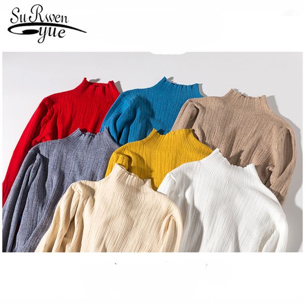 knit sweater women fashion winter casual pullovers solid thin long sleeve turtleneck 5795 50 210508, White;black
knit sweater women fashion winter casual pullovers solid thin long sleeve turtleneck 5795 50 210508, White;black