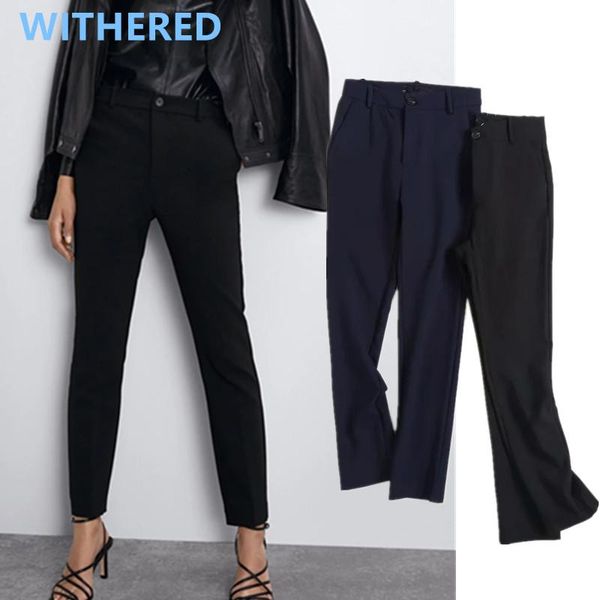 women's pants & capris withered 2021 spring england style office lady simple solid slim suit women pantalones mujer pantalon femme trou, Black;white
women's pants & capris withered 2021 spring england style office lady simple solid slim suit women pantalones mujer pantalon femme trou, Black;white