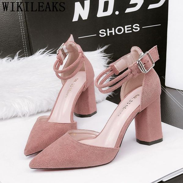 thick heels women pumps high sandals mary jane shoes for pointed toe ladies with buty dress, Black
thick heels women pumps high sandals mary jane shoes for pointed toe ladies with buty dress, Black