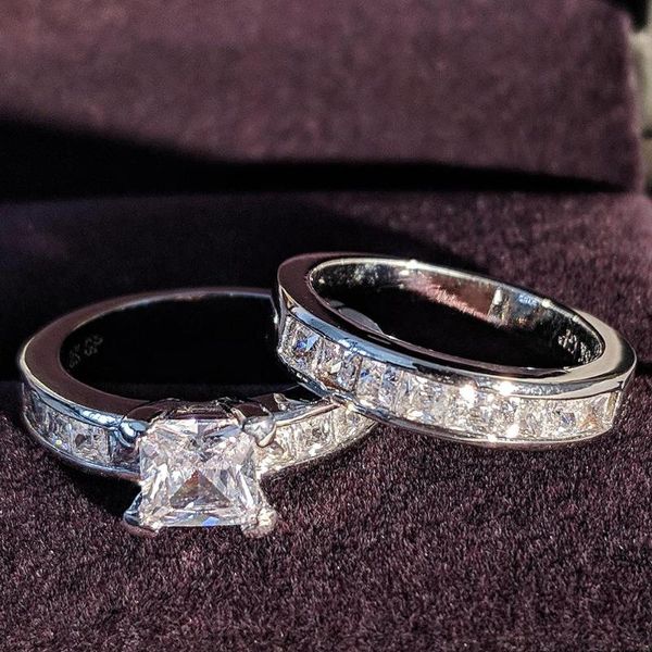 cluster rings princess cut cubic zircon 925 sterling silver wedding engagement ring sets for women bridal fashion finger moonso jewelry r488, Golden;silver
cluster rings princess cut cubic zircon 925 sterling silver wedding engagement ring sets for women bridal fashion finger moonso jewelry r488, Golden;silver