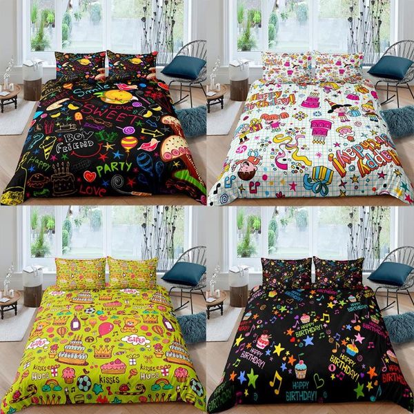 bedding sets 2021 cartoon set birthday party luxury duvet cover single king size home decor bed comforter pillowcase for kid
bedding sets 2021 cartoon set birthday party luxury duvet cover single king size home decor bed comforter pillowcase for kid