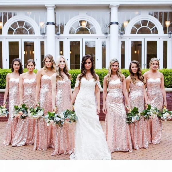 sparkly rose gold bridesmaid dresses 2021 sequins floor length custom made plus size maid of honor gown sweetheart neckline vestidos, White;pink
sparkly rose gold bridesmaid dresses 2021 sequins floor length custom made plus size maid of honor gown sweetheart neckline vestidos, White;pink