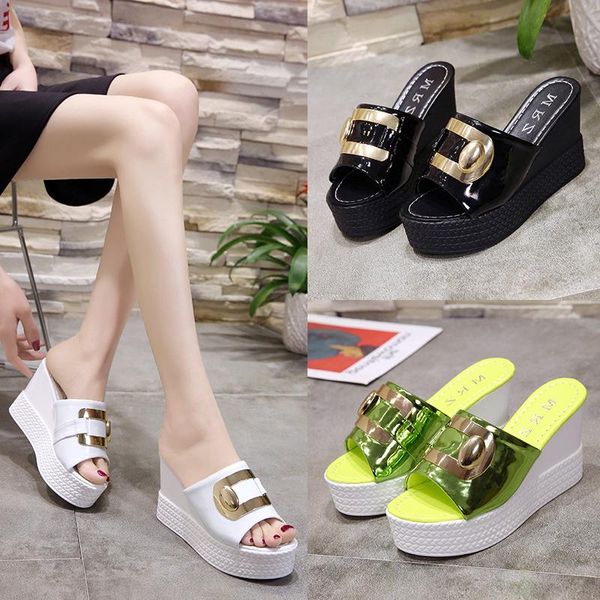 summer korean fashion wear thick bottom 12cm super high heel sponge hair slippers, Black
summer korean fashion wear thick bottom 12cm super high heel sponge hair slippers, Black