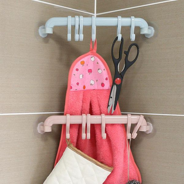 creative hook corner no-hole clothes hat kitchen bathroom wall strong storage rack 6 hooks 1pc & rails
creative hook corner no-hole clothes hat kitchen bathroom wall strong storage rack 6 hooks 1pc & rails