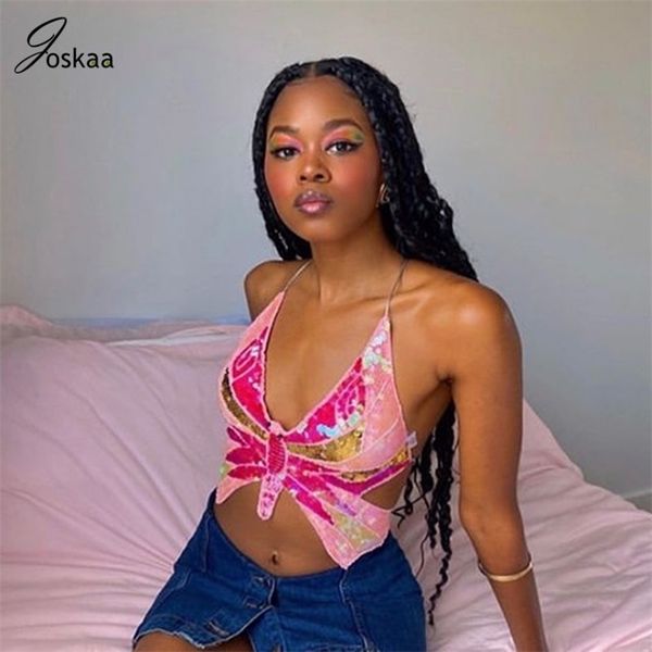 joskaa deep v-neck back lace-up small vest halter sleeveless butterfly sequin blouse women's tank outfit 210401, White
joskaa deep v-neck back lace-up small vest halter sleeveless butterfly sequin blouse women's tank outfit 210401, White