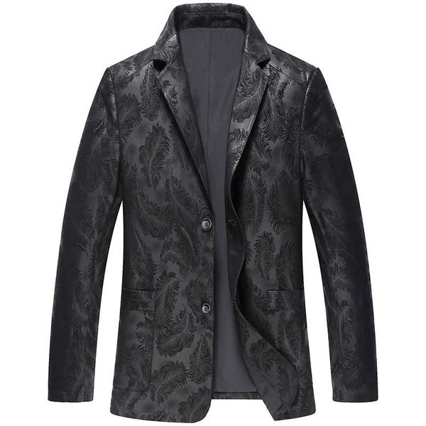 men's leather & faux spring genuine jacket men real sheepskin coat for plus size blazers print slim fit 4778 kj1936, Black
men's leather & faux spring genuine jacket men real sheepskin coat for plus size blazers print slim fit 4778 kj1936, Black