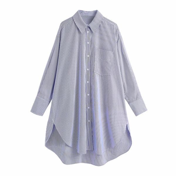 women's blouses & shirts za camisas femininas de outono listras manga longa gola virada para baixo botão blusa solta temperamento elega, White
women's blouses & shirts za camisas femininas de outono listras manga longa gola virada para baixo botão blusa solta temperamento elega, White