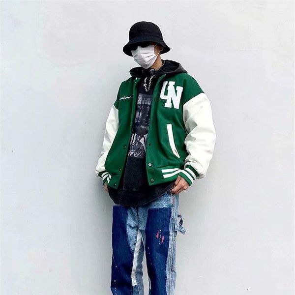 men's jackets baseball uniform for women and men 2021 autumn high-quality loose thin couple clothes oversized jacket -40, Black;brown
men's jackets baseball uniform for women and men 2021 autumn high-quality loose thin couple clothes oversized jacket -40, Black;brown