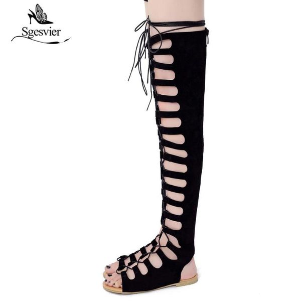 sgesvier women sandals gladiator over knee zapatos mujer summer flat casual shoes woman cross-tied lace up zip chaussure b446, Black
sgesvier women sandals gladiator over knee zapatos mujer summer flat casual shoes woman cross-tied lace up zip chaussure b446, Black